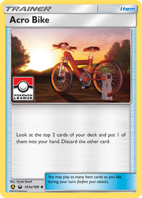 Pokemon Card Celestial Storm  123a/a168 Acro Bike Trainer Uncommon *MINT*