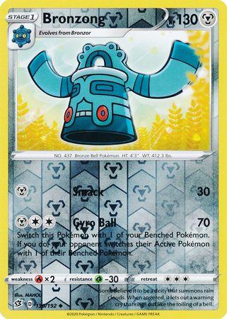 130/192 Bronzong Rebel Clash (RCL) Uncomon Reverse Holo