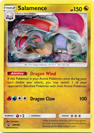 Pokemon Card SM Black Star Promos SM140 Salamence