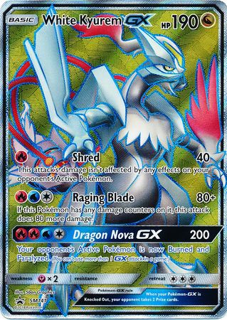 <transcy>Pokemon Card SM Black Star Promos SM141 Hvid Kyurem GX</transcy>