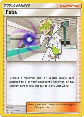 173/214 Lost Thunder Faba Supporter Uncommon