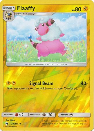 Pokemon Card Lost Thunder 77/214 077/214 Flaaffy Reverse Holo Uncommon *MINT*