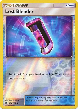 Pokemon Card Lost Thunder 181/214 Lost Blender Item Reverse Holo Uncommon *MINT*