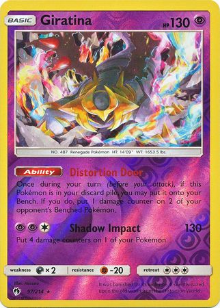 Pokemon Card Lost Thunder 97/214 097/214 Giratina Reverse Holo Rare *MINT*