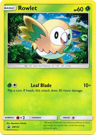 Pokemon Card SM Black Star Promos SM153 Rowlet