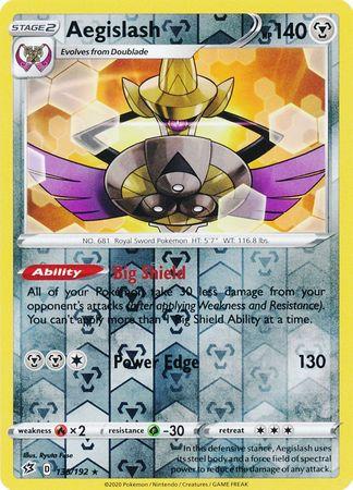 <transcy>135/192 Aegislash Rebel Clash (RCL) Seltenes Reverse Holo</transcy>