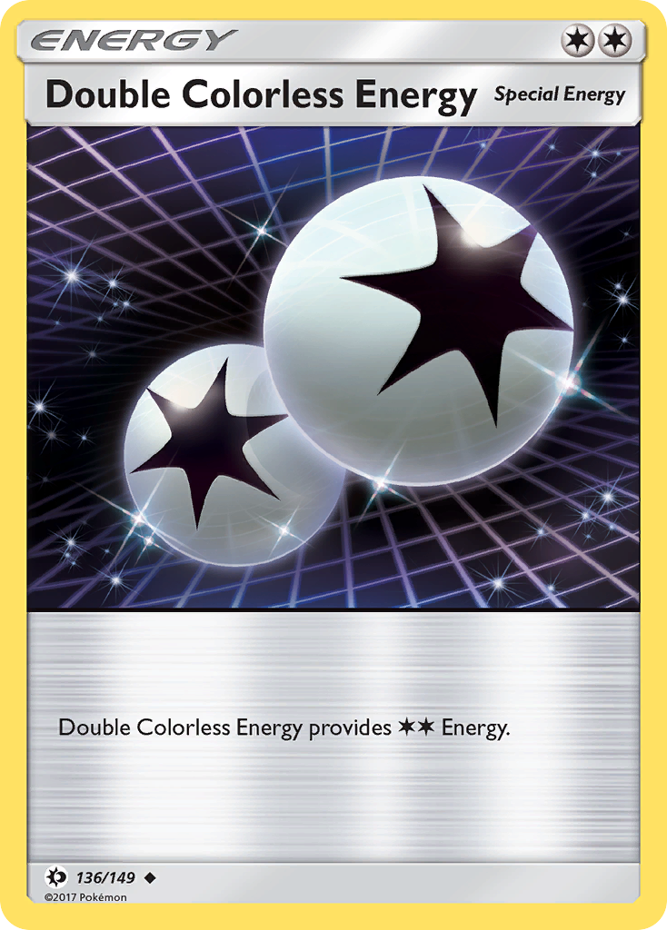 Pokemon Card Sun & Moon 136/149 Double Colorless Energy Uncommon *MINT*