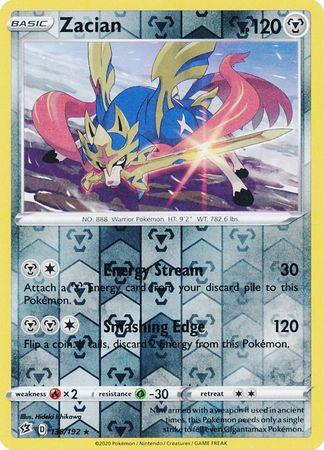 139/192 Zacian Rebel Clash (RCL) Rare Reverse Holo