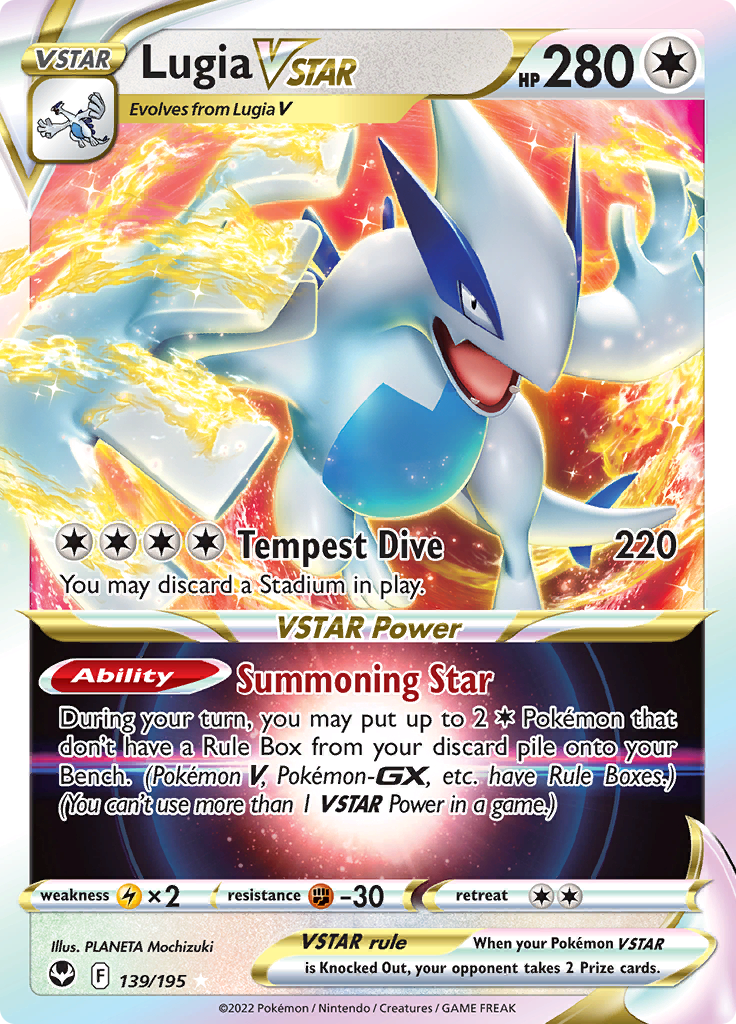 (S) Pokemon Card Silver Tempest 139/195 Lugia VSTAR Ultra Rare *MINT*