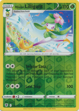 Pokemon Card Astral Radiance 16/189 016/189 Hisuian Lilligant Reverse Holo Rare