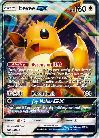 Pokemon Card SM Black Star Promos SM174 Eevee GX