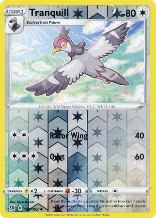 144/192 Tranquill Rebel Clash (RCL) Uncomon Reverse Holo