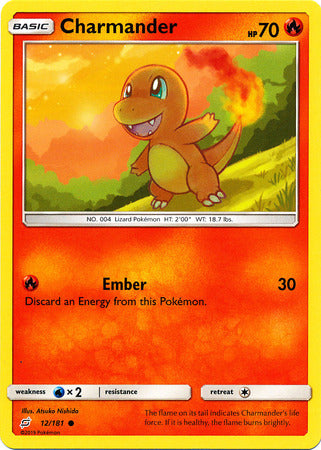 Pokemon Card Team Up 012/181 12/181 Charmander Common