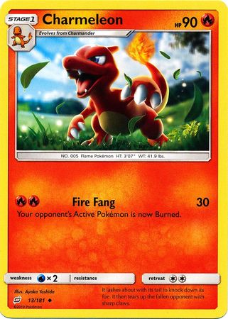 Pokemon Card Team Up 013/181 13/181 Charmeleon Uncommon