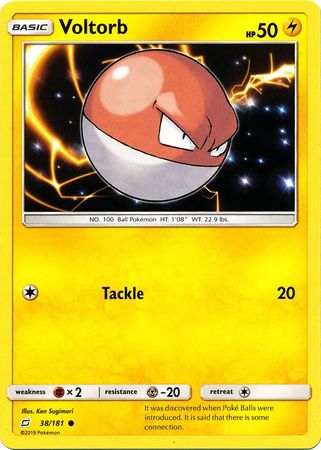 Pokemon Card Team Up 038/181 38/181 Voltorb Common