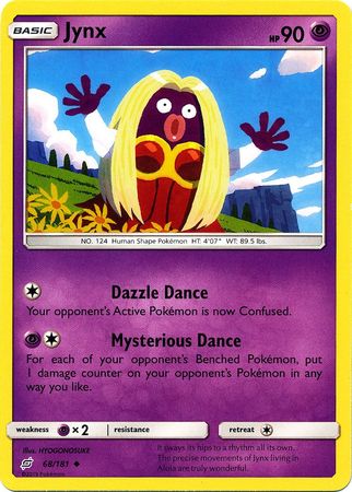 Pokemon Card Team Up 068/181 68/181 Jynx Uncommon