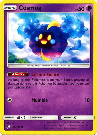 Pokemon Card Team Up 069/181 69/181 Cosmog Common