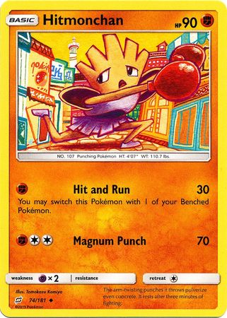 <transcy>Pokemon Card Team Up 074/181 74/181 Hitmonchan Gelegentlich</transcy>