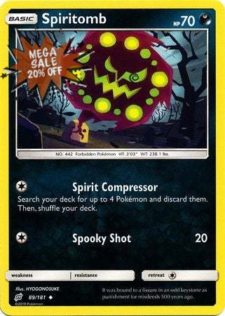 <transcy>Pokemon Card Team Up 089/181 89/181 Spiritomb Gelegentlich</transcy>