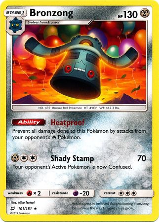 <transcy>Pokemon Card Team Up 101/181 Bronzong Selten</transcy>