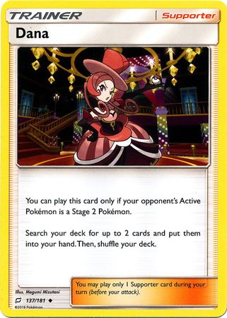 Pokemon Card Team Up 137/181 Dana Supporter Uncommon