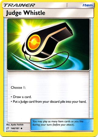 Pokemon Card Team Up 146/181 Judge Whistle Item Uncommon