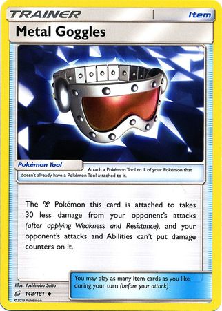 Pokemon Card Team Up 148/181 Metal Goggles Item Uncommon