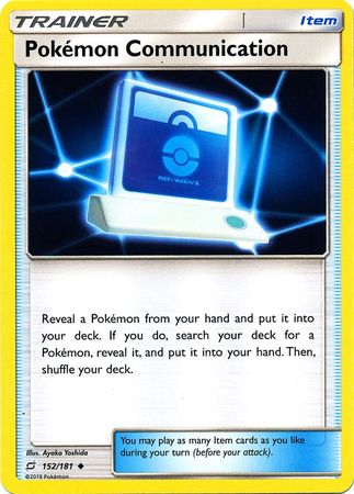 Pokemon Card Team Up 152/181 Pokemon Communication Item Uncommon