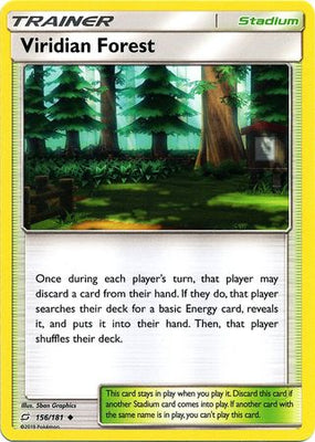 <transcy>Pokemon Card Team Up 156/181 ملعب غابة فيريديان غير شائع</transcy>