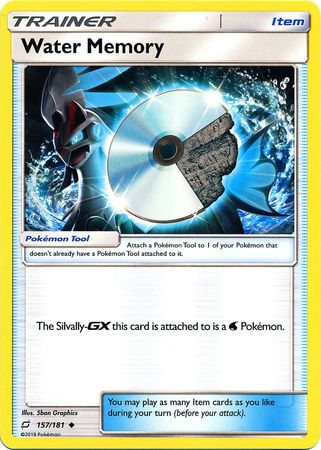 Pokemon Card Team Up 157/181 Water Memory Item Uncommon