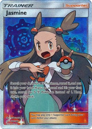 (S) Pokemon Card Team Up 177/181 Jasmine Supporter Full Art