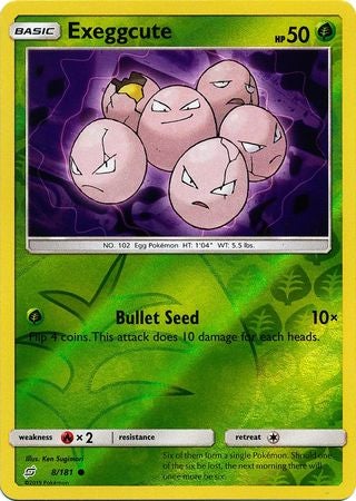 Pokemon Card Team Up 008/181 8/181 Exeggcute Reverse Holo Common