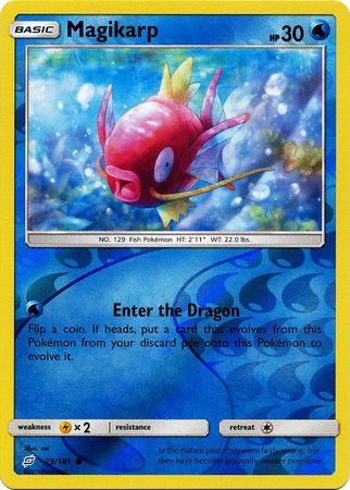 Pokemon Card Team Up 029/181 29/181 Magikarp Reverse Holo Common