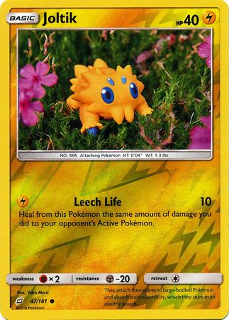 Pokemon Card Team Up 047/181 47/181 Joltik Reverse Holo Common