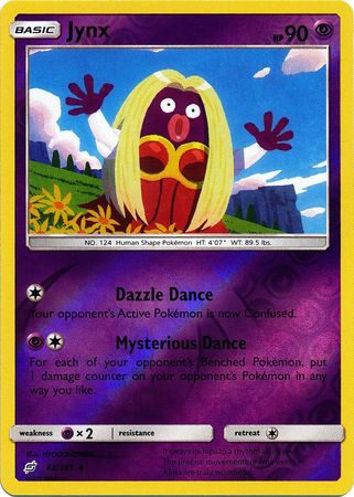 Pokemon Card Team Up 068/181 68/181 Jynx Reverse Holo Uncommon