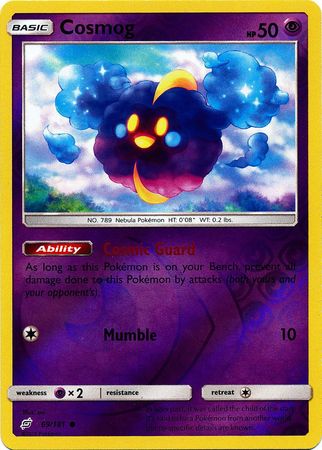 <transcy>Pokemon Card Team Up 069/181 69/181 Cosmog Reverse Holo Common</transcy>