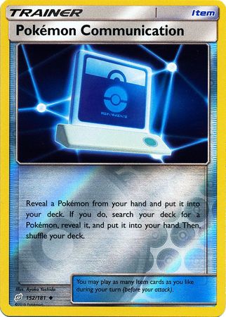 Pokemon Card Team Up 152/181 Pokemon Communication Item Reverse Holo Uncommon