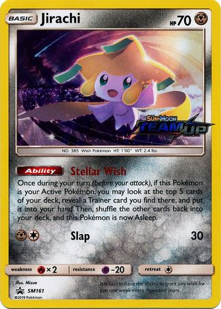 (S) Pokemon Card SM Black Star Promos SM161 Jirachi Prerelease promo