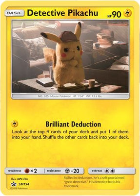 Pokemon Card SM Black Star Promos SM194 Detective Pikachu