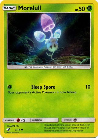 Pokemon Card Detective Pikachu 003/18 3/18 Morelull Holo Common