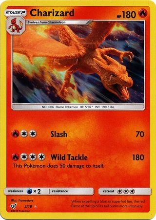 Pokemon Card Detective Pikachu 005/18 5/18 Charizard Holo Rare