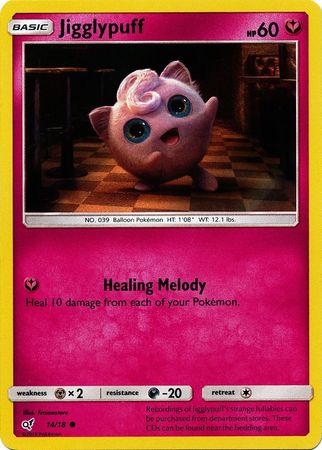 Pokemon Card Detective Pikachu 014/18 14/18 Jigglypuff Holo Common