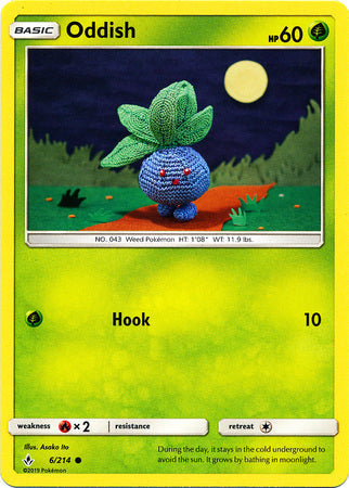 <transcy>Pokemon Card Unbroken Bonds 6/214 006/214 Oddish Common</transcy>