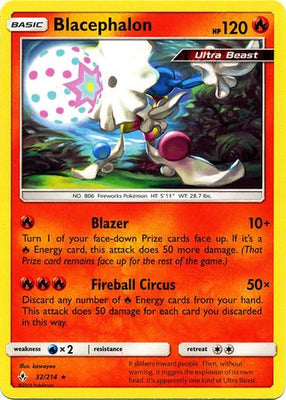 Pokemon Card Unbroken Bonds 32/214 032/214 Blacephalon Rare