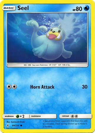 <transcy>Pokemon Card Unbroken Bonds 44/214 044/214 Seel Common</transcy>