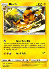 Pokemon Card Unbroken Bonds 55/214 055/214 Raichu Rare