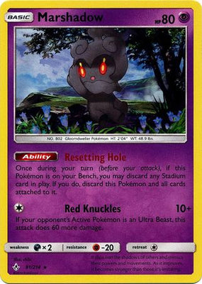 Pokemon Card Unbroken Bonds 81/214 081/214 Marshadow Holo Rare