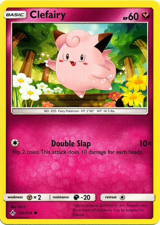 <transcy>Pokemon Card Unbroken Bonds 132/214 Clefairy Common</transcy>