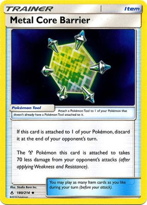 Pokemon Card Unbroken Bonds 180/214 Core Barrier Item Uncommon