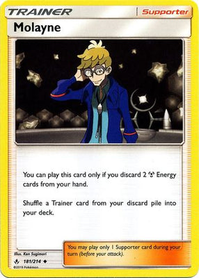 Pokemon Card Unbroken Bonds 181/214 Molayne Supporter Uncommon